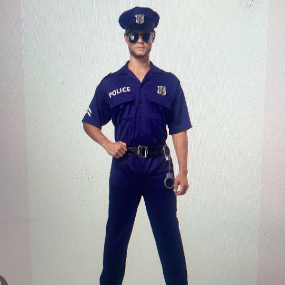 California Costumes Men's Police Costume - Navy Blue
